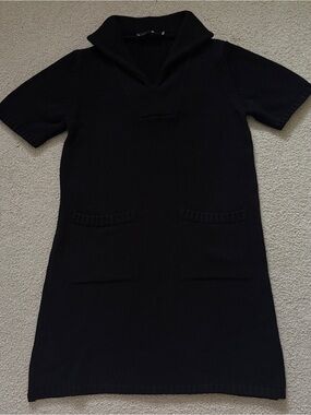 Zara Knit Polo Mini Dress
